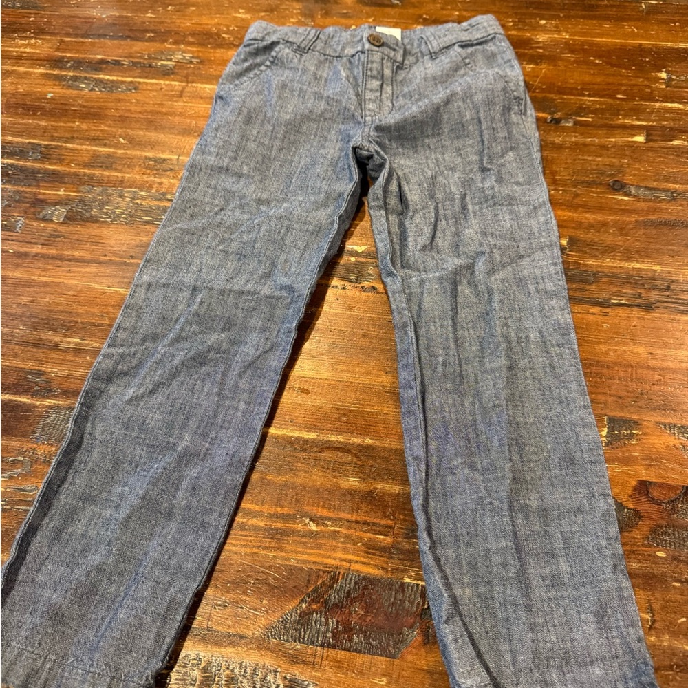 Linen Denim wash pants